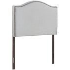 Sky Gray / Nailhead Upholstered