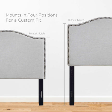 Modway MOD-5209 Curl Nailhead Upholstered Twin Headboard Modway