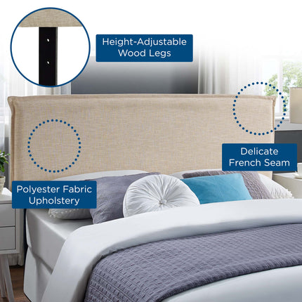 Modway MOD-5407 Camille Upholstered Fabric Queen Headboard Modway