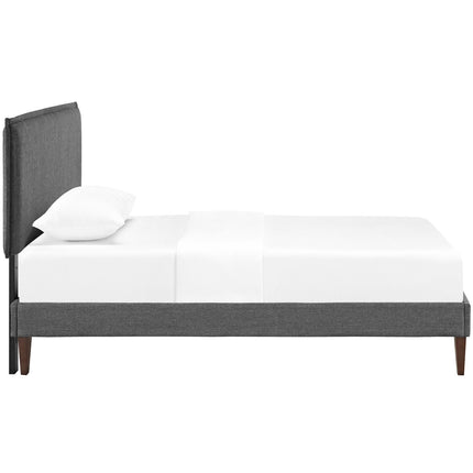 Modway MOD-5598 Camille Fabric Twin Platform Bed with Squared Tapered Legs Modway