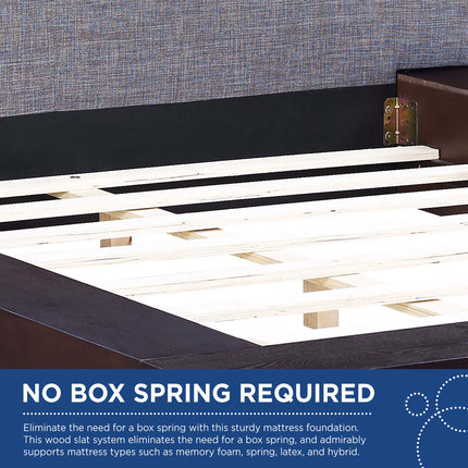 Modway MOD-5721 Freja Fabric Queen Platform Bed Modway