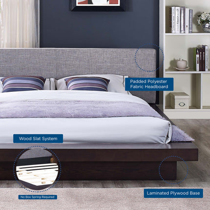 Modway MOD-5721 Freja Fabric Queen Platform Bed Modway