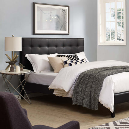 Modway MOD-5854 Paisley Tufted Upholstered Faux Leather Full / Queen Headboard Modway