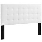 White / Upholstered Faux Leather