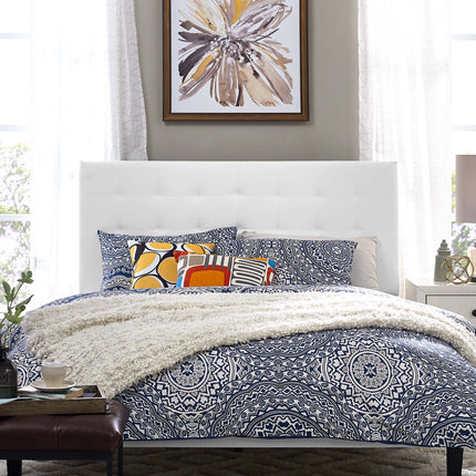 Modway MOD-5857 Paisley Tufted Upholstered Faux Leather King and California King Headboard Modway