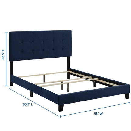 Modway MOD-5859 Amira Performance Velvet Full Bed Modway