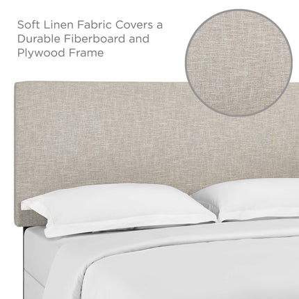 Modway MOD-5880 Taylor Upholstered Linen Fabric Full / Queen Headboard - Plaza Home Decor