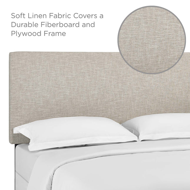 Modway MOD-5880 Taylor Upholstered Linen Fabric Full / Queen Headboard - Plaza Home Decor