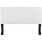 White / Upholstered Linen Fabric
