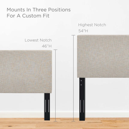 Modway MOD-5883 Taylor Upholstered Linen Fabric King and California King Headboard - Plaza Home Decor