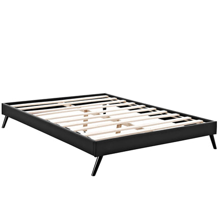 Modway MOD-5892 Loryn Vinyl King Bed Frame with Round Splayed Legs Modway