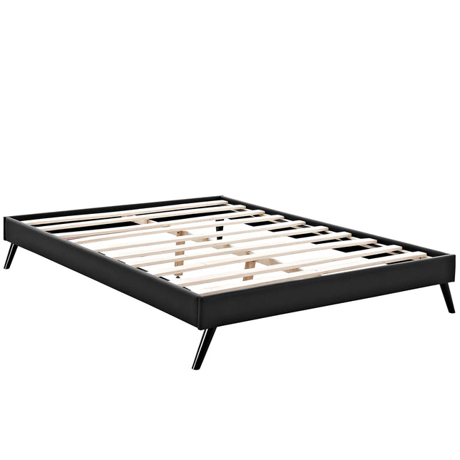 Modway MOD-5892 Loryn Vinyl King Bed Frame with Round Splayed Legs Modway
