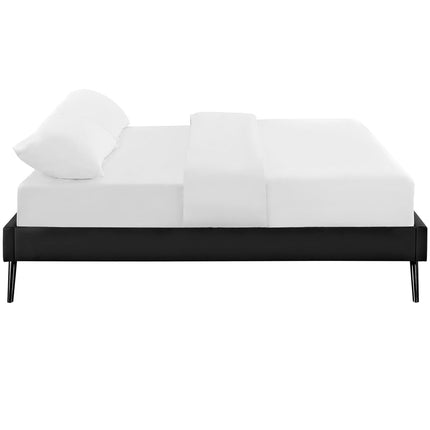 Modway MOD-5892 Loryn Vinyl King Bed Frame with Round Splayed Legs Modway