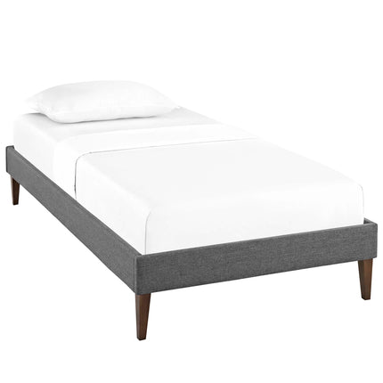 Modway MOD-5895 Tessie Fabric Twin Bed Frame with Squared Tapered Legs - Plaza Home Decor