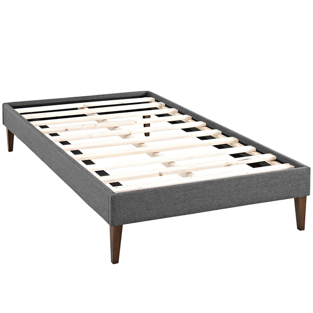 Modway MOD-5895 Tessie Fabric Twin Bed Frame with Squared Tapered Legs - Plaza Home Decor