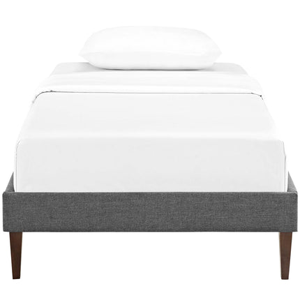 Modway MOD-5895 Tessie Fabric Twin Bed Frame with Squared Tapered Legs - Plaza Home Decor
