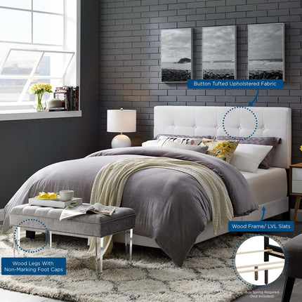 Modway MOD-6000 Amira Upholstered Fabric Full Bed Modway