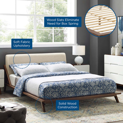 Modway MOD-6047 Luella Upholstered Fabric Queen Platform Bed Modway