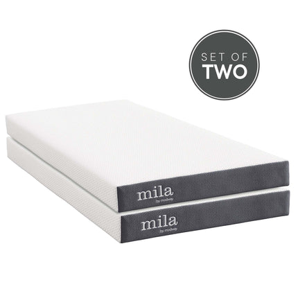 Modway MOD-6099 Mila 6" Foam Twin Mattress Set of 2 Modway