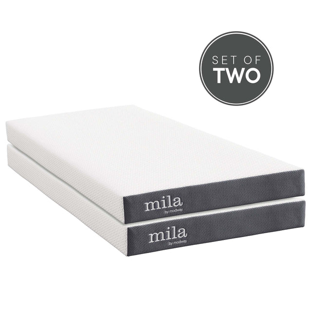 Modway MOD-6099 Mila 6" Foam Twin Mattress Set of 2 Modway