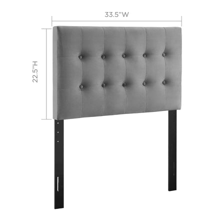 Modway MOD-6114 Emily Biscuit Tufted Performance Velvet Twin Headboard Modway