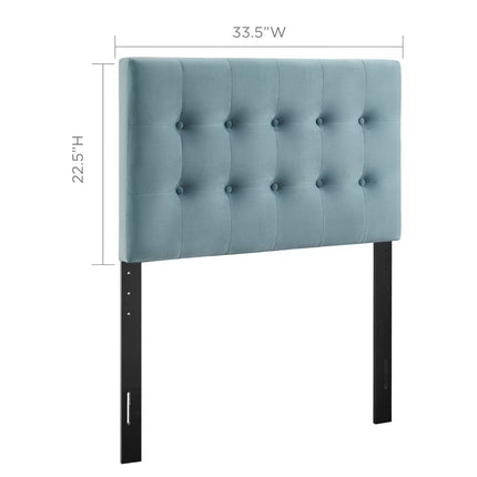 Modway MOD-6114 Emily Biscuit Tufted Performance Velvet Twin Headboard Modway