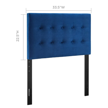 Modway MOD-6114 Emily Biscuit Tufted Performance Velvet Twin Headboard Modway