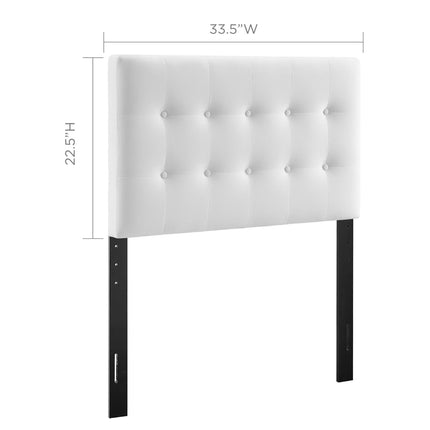 Modway MOD-6114 Emily Biscuit Tufted Performance Velvet Twin Headboard Modway