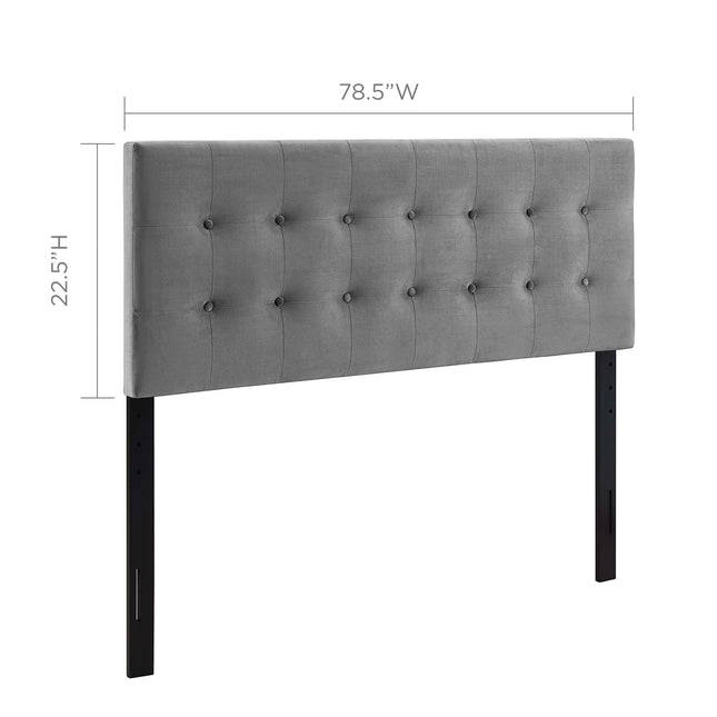 Modway MOD-6117 Emily Biscuit Tufted Performance Velvet King Headboard Modway