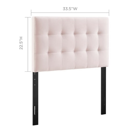 Modway MOD-6118 Lily Biscuit Tufted Performance Velvet Twin Headboard Modway