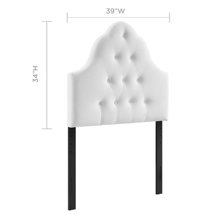 Modway MOD-6122 Sovereign Diamond Tufted Performance Velvet Twin Headboard - Plaza Home Decor