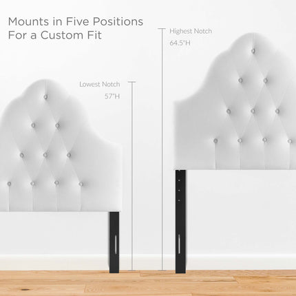 Modway MOD-6122 Sovereign Diamond Tufted Performance Velvet Twin Headboard - Plaza Home Decor