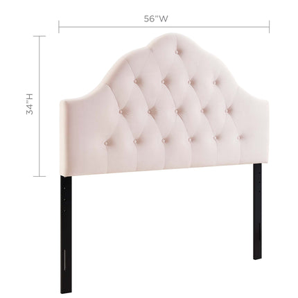 Modway MOD-6123 Sovereign Diamond Tufted Performance Velvet Full Headboard - Plaza Home Decor