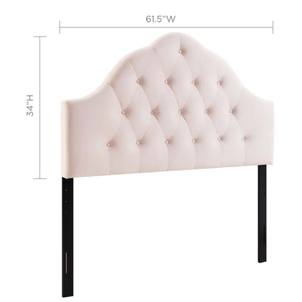 Modway MOD-6124 Sovereign Diamond Tufted Performance Velvet Queen Headboard - Plaza Home Decor