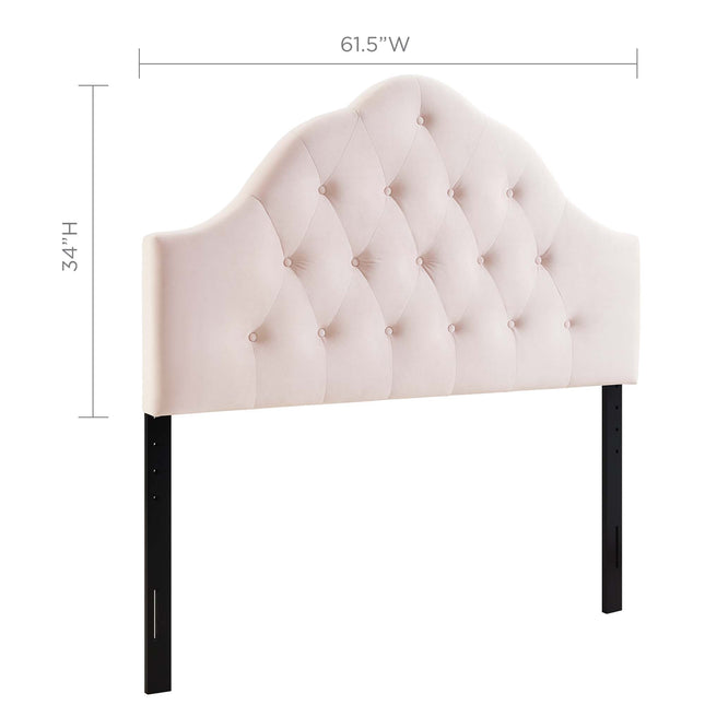 Modway MOD-6124 Sovereign Diamond Tufted Performance Velvet Queen Headboard - Plaza Home Decor