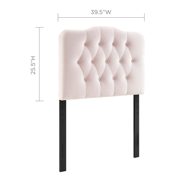 Modway MOD-6126 Annabel Diamond Tufted Performance Velvet Twin Headboard Modway