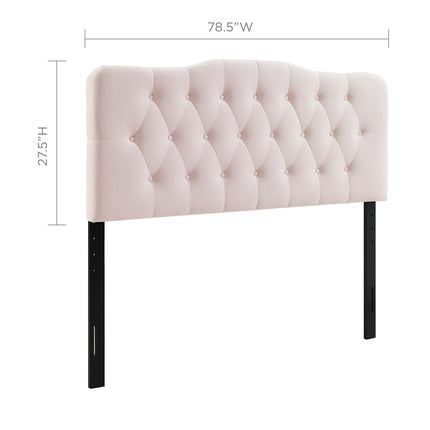 Modway MOD-6127 Annabel Diamond Tufted Performance Velvet King Headboard Modway