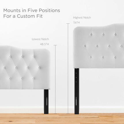 Modway MOD-6127 Annabel Diamond Tufted Performance Velvet King Headboard Modway