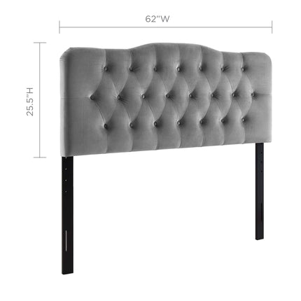 Modway MOD-6129 Annabel Diamond Tufted Performance Velvet Queen Headboard Modway