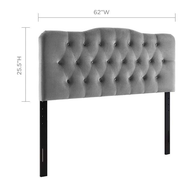 Modway MOD-6129 Annabel Diamond Tufted Performance Velvet Queen Headboard Modway