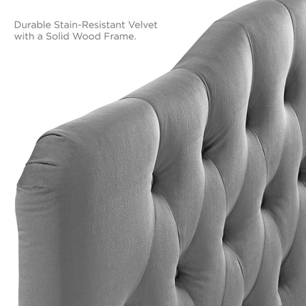 Modway MOD-6129 Annabel Diamond Tufted Performance Velvet Queen Headboard Modway