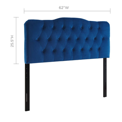 Modway MOD-6129 Annabel Diamond Tufted Performance Velvet Queen Headboard Modway