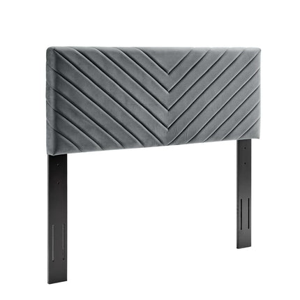 Modway MOD-6144 Alyson Angular Channel Tufted Performance Velvet Full / Queen Headboard Modway