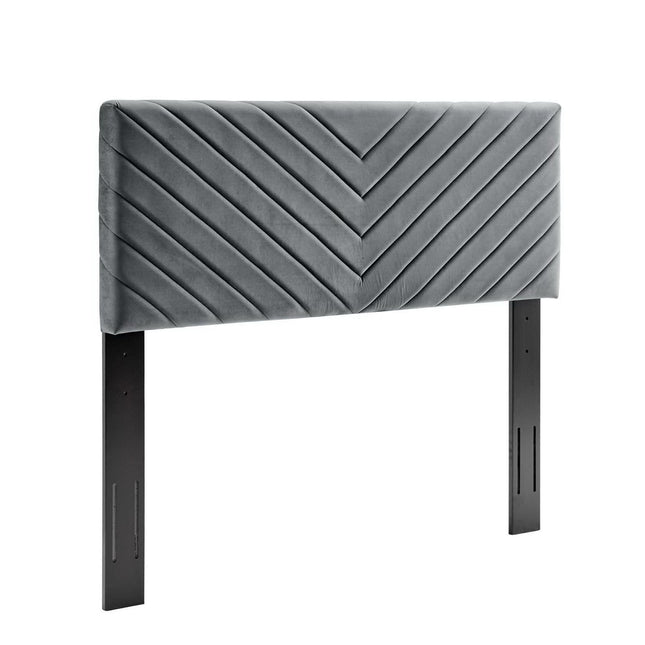 Modway MOD-6144 Alyson Angular Channel Tufted Performance Velvet Full / Queen Headboard Modway
