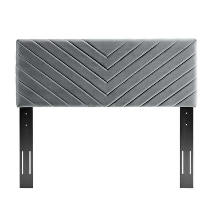 Modway MOD-6144 Alyson Angular Channel Tufted Performance Velvet Full / Queen Headboard Modway