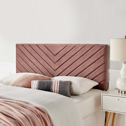 Modway MOD-6144 Alyson Angular Channel Tufted Performance Velvet Full / Queen Headboard Modway
