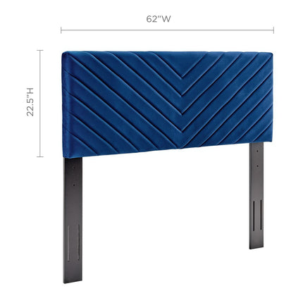 Modway MOD-6144 Alyson Angular Channel Tufted Performance Velvet Full / Queen Headboard Modway