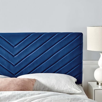 Modway MOD-6144 Alyson Angular Channel Tufted Performance Velvet Full / Queen Headboard Modway