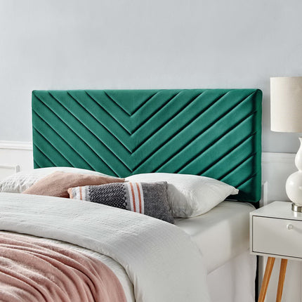Modway MOD-6144 Alyson Angular Channel Tufted Performance Velvet Full / Queen Headboard Modway