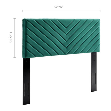Modway MOD-6144 Alyson Angular Channel Tufted Performance Velvet Full / Queen Headboard Modway